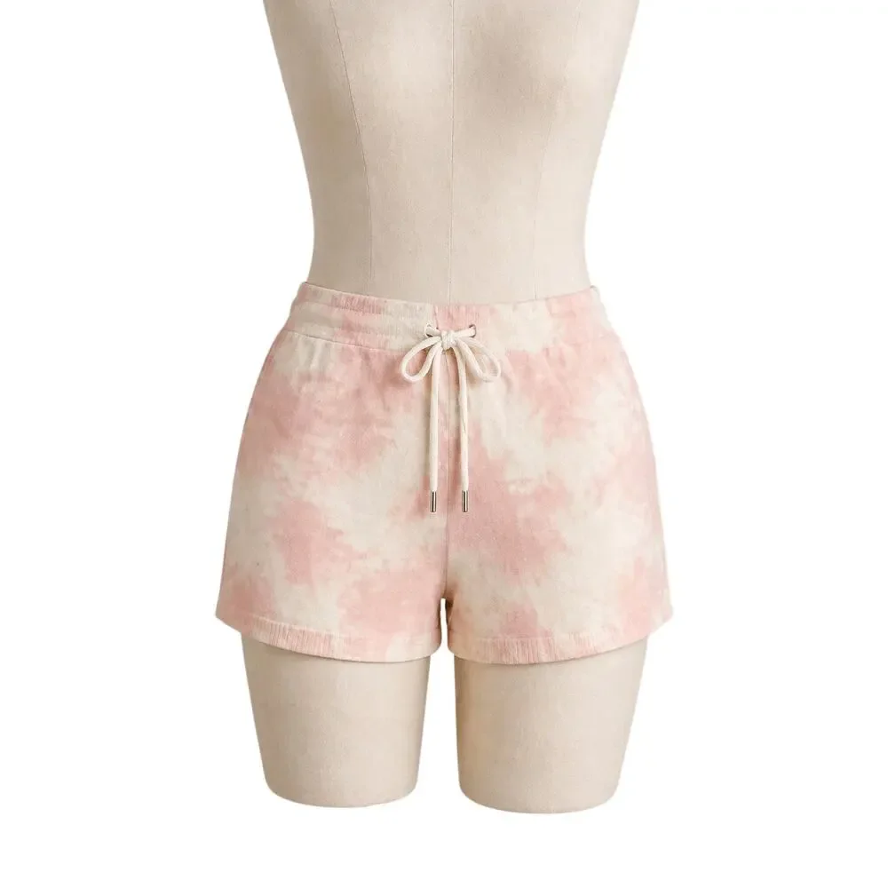 NWT Sanctuary Tie-Dye Terry Shorts | Drawstring Lounge Shorts | Size Small